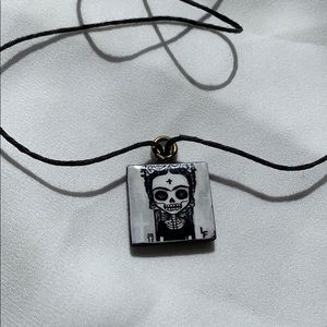 Frida Kahlo Skull Necklace